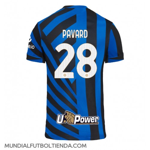 Camiseta Inter Milan Benjamin Pavard #28 Primera Equipación Replica 2024-25 mangas cortas